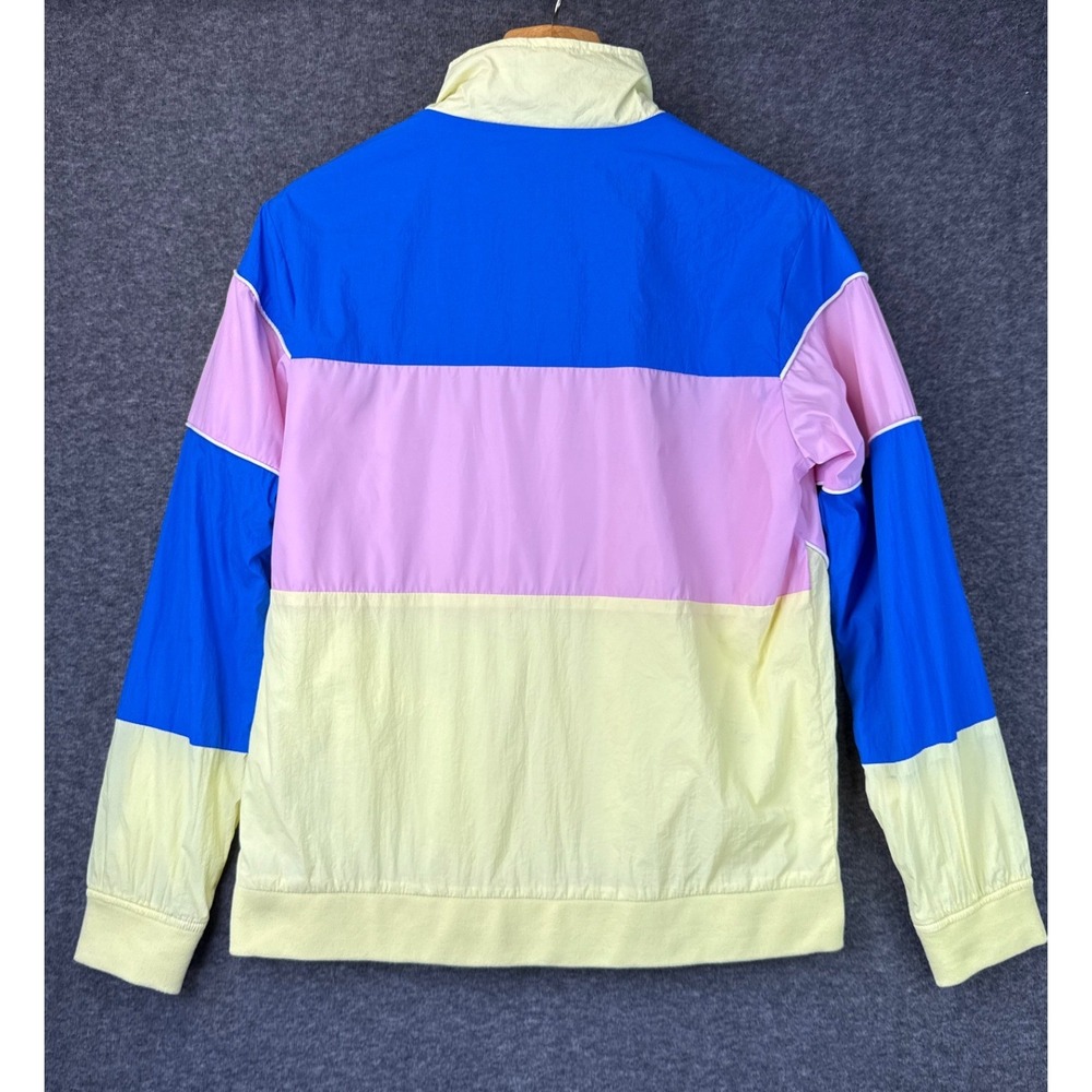 Pink Dolphin Colorblock Windbreaker Blue Pink Yellow Rare Ghost Zip Mens Size S - Picture 7 of 16